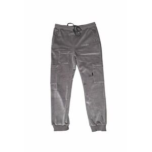Maison Hideout Clothing charcoal grey Velour luxury Cargo Joggers Men's 2XL